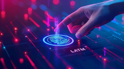 Poster - a fingerprint authorization system in a banking app for payment. a system for identifying a person i