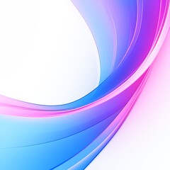 Poster - Abstract fluid gradient design with vibrant pink and blue swirls on a white background. Modern and dynamic digital illustration.