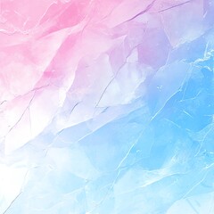 Poster - Abstract soft pastel pink and blue background texture resembling shattered glass or crystalline surface. Perfect for design and creative projects.