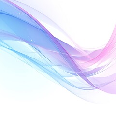 Poster - Abstract smooth flowing lines in blue and purple, creating a modern and elegant background design. Perfect for any creative projects.