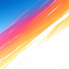 Poster - Vibrant abstract gradient with dynamic streaks of color transitioning from blue to pink, orange, and white.