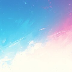 Poster - Abstract, vibrant gradient background with shades of blue and pink, blending smoothly to create a soft and calming visual effect.