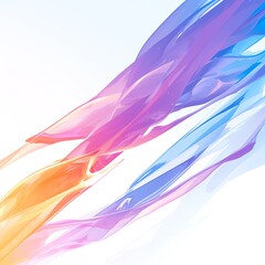 Poster - Vibrant abstract background with flowing colorful waves, perfect for modern design projects and creative artwork.