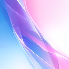 Poster - Abstract artistic wave design with blue, purple, and pink flowing lines creating a modern and elegant visual background.