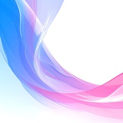 Poster - Abstract wave background with flowing blue and pink waves. Perfect for digital design, presentations, and creative projects.