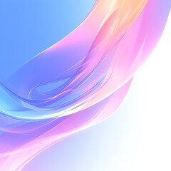 Poster - Colorful abstract gradient with soft, flowing lines creating a dynamic and modern background in shades of blue, pink, and purple.