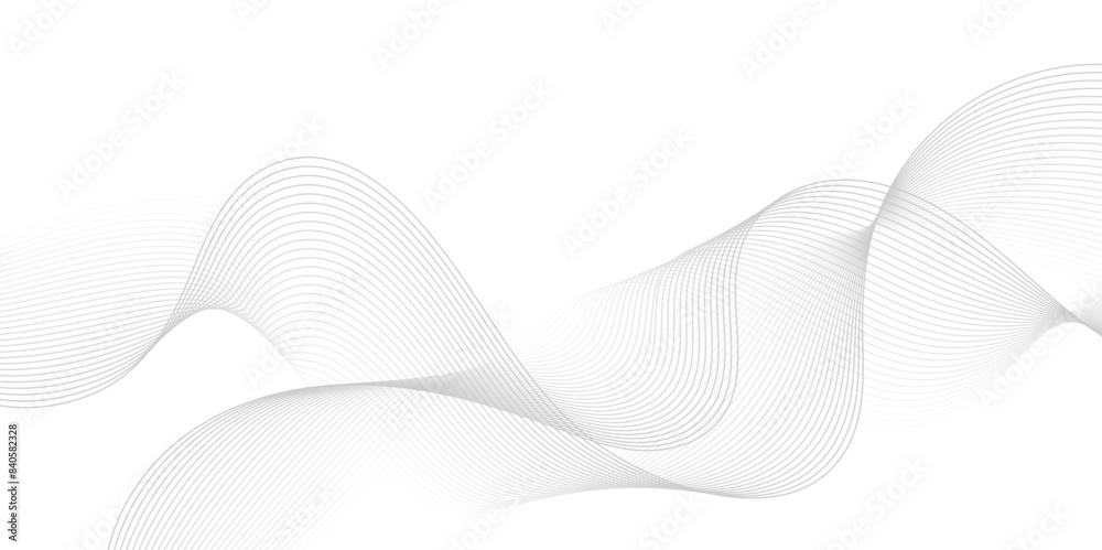 Gray and white abstract background with flowing particles. Digital ...