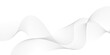 © Rony - Gray and white abstract background with flowing particles. Digital future technology concept. Abstract white paper wave background and abstract gradient and white wave curve lines.