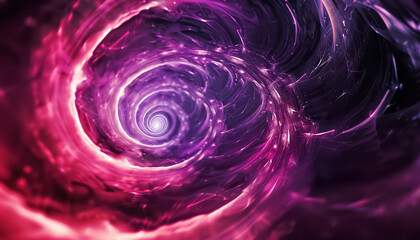 Wall Mural - A spiral of red and purple colors with a purple background