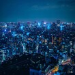 © Valentin - City lights network from above