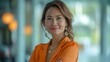 © James - Portrait of filipina woman beautiful business leader, in modern bright office boardroom, professional atmosphere, leadership, diverse workplace, corporate setting.