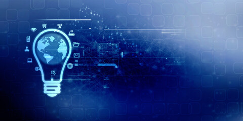 Poster - 

2d illustration abstract technology background