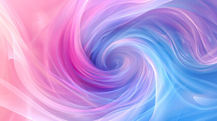 Wall Mural - Illustration of abstract meditation background with swirling lines and tranquil pastel tones 