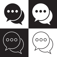 Wall Mural - Texting chat messenger symbol icon.  Vector illustration. EPS 10