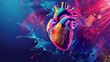 © JK_kyoto - Utilize vibrant colors and shapes to represent the urgency and importance of emergency medical care in detecting and treating Atrial Fibrillation