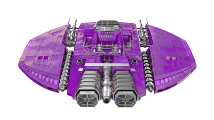 Wall Mural - alien spaceship drone rear top view