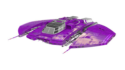 Wall Mural - alien spaceship in drone view