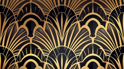 Art deco pattern background 