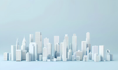 Wall Mural - abstract city skyline