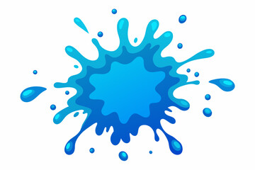 Wall Mural - ink splash vector white background