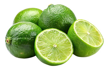 Wall Mural - lime isolated on a transparent background