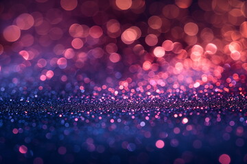 Wall Mural - Abstract red and purple glitter bokeh background
