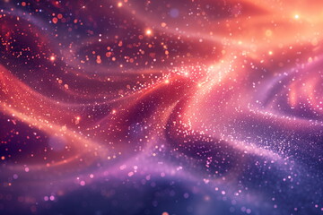 Wall Mural - Abstract purple and orange glitter bokeh background