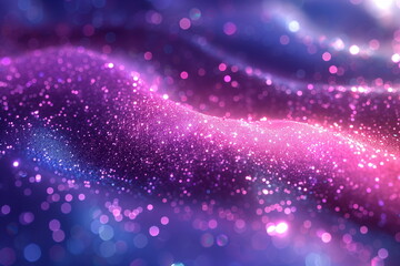 Wall Mural - Abstract image purple, pink, and blue hues with a sparkling. Shimmering and wavy effect