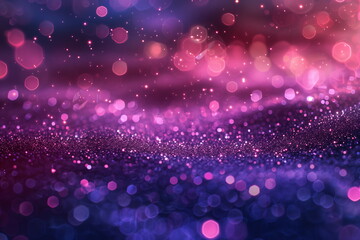 Wall Mural - Vibrant pink and purple bokeh lights with an abstract background