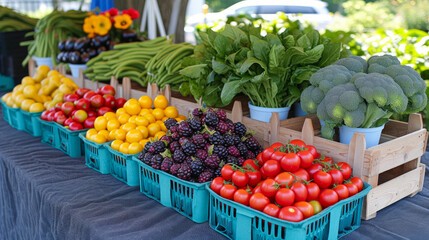 Wall Mural - Market Fresh: A Cornucopia of Color