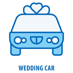 Wall Mural - Wedding Car Icon simple and easy to edit for your design elements