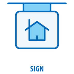 Fototapete - Sign Icon simple and easy to edit for your design elements