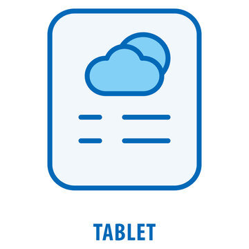Tablet Icon simple and easy to edit for your design elements