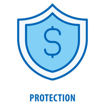Protection Icon simple and easy to edit for your design elements