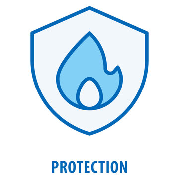 Protection Icon simple and easy to edit for your design elements