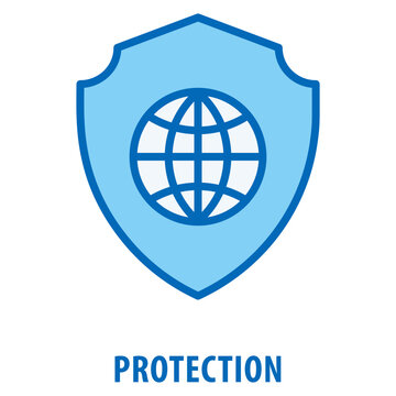 Protection Icon simple and easy to edit for your design elements
