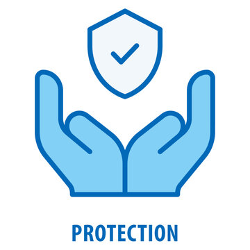 Protection Icon simple and easy to edit for your design elements