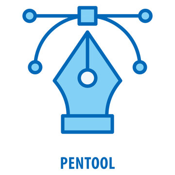 Pentool Icon simple and easy to edit for your design elements