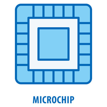 Microchip Icon simple and easy to edit for your design elements