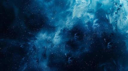 Wall Mural - deep space watercolor background, rich navy and black gradients, bright stars and glowing nebula, ab