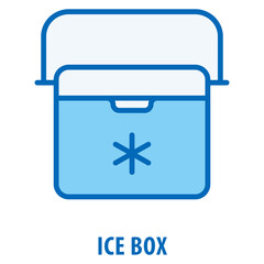 Wall Mural - Ice box Icon simple and easy to edit for your design elements