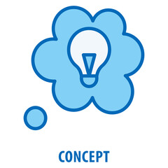 Fototapete - Concept Icon simple and easy to edit for your design elements