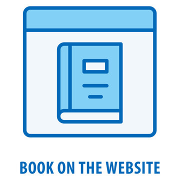 book on the website Icon simple and easy to edit for your design elements