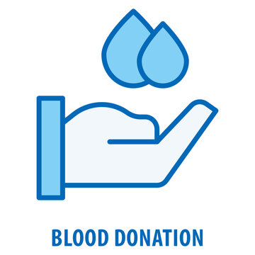 Blood Donation Icon simple and easy to edit for your design elements