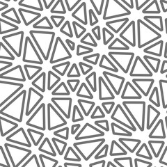 Poster - triangles vector pattern. medium triangles size. solid color style. rounded triangles outlined. repe