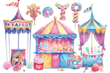 Poster - Colorful festive party decor, Design a vector background with swirling galaxy elements