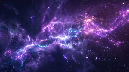 Wall Mural - amazing nebula, colorful fantasy galaxy background, clouds, stars, space sky