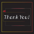 © The Design Network - Thank you message, surprise card, presentation, text, note, lettering, sing, banner, poster and handwritten typography business marketing and promotion vector illustration.