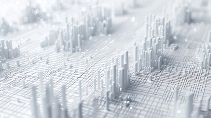 TECHNOLOGY DATA Structure background. 3d rendering 3d illustration . isolated on white background