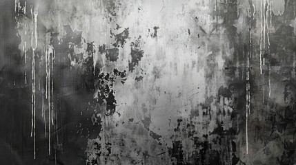 Canvas Print - Abstract background in grayscale with distressed gray backdrop